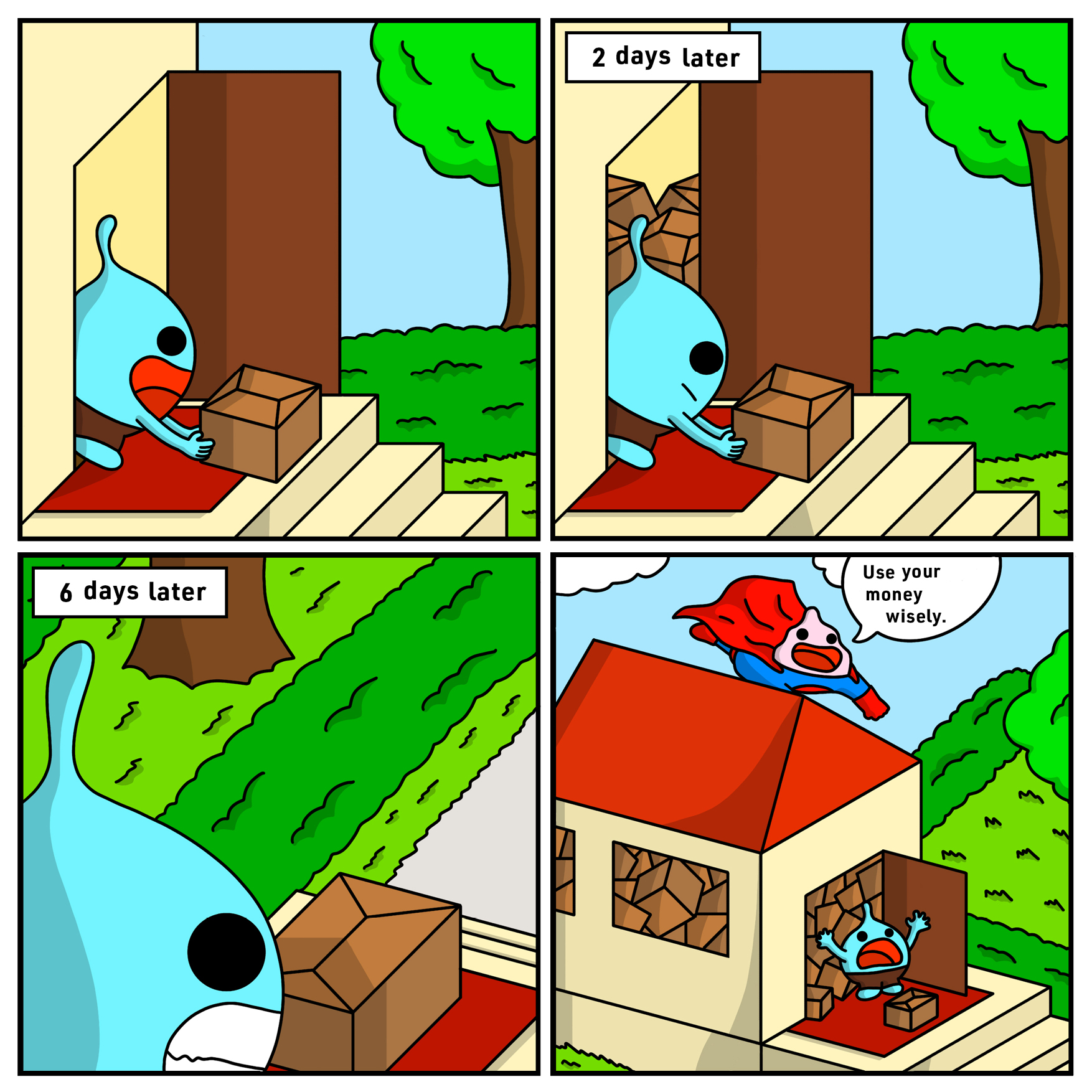 Humourous Comic and Sculpture