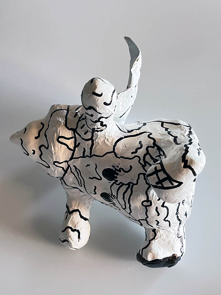 Humourous Comic and Sculpture